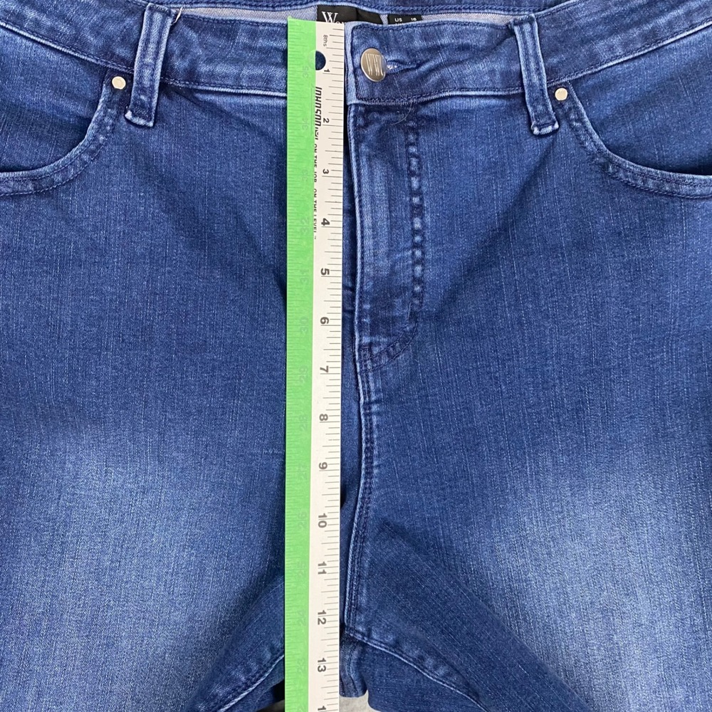 Women with Control Contour Curves Denim Baby Bell Bootcut Jeans Blue Size 16 - Picture 9 of 10